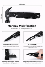 Outil Multifonction Tout-en-Un – Camping, Survie, Bricolage