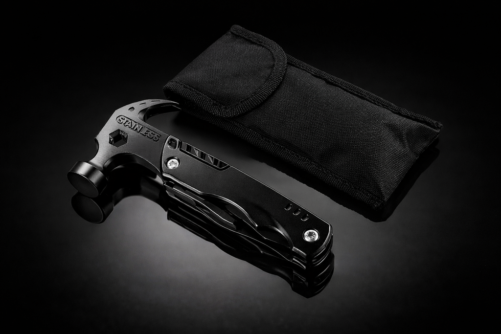 Outil Multifonction Tout-en-Un – Camping, Survie, Bricolage