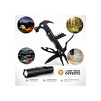 KRAVEN PRO outil multifonction 12 en 1 acier inoxydable 420 camping survie